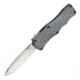 Hogue Exploit Automatic Folding Knife, 3.5in, CPM S30V Stainless Steel, Tanto Blade, Stone Tumbled, Matte Grey Aluminum Handle, 34042