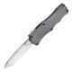 Hogue Exploit Automatic Folding Knife, 3.5in, CPM S30V Stainless Steel, Tanto Blade, Stone Tumbled, Matte Grey Aluminum Handle, 34042