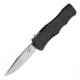Hogue Exploit Automatic Folding Knife, 3.5in, CPM S30V Stainless Steel, Clip Point Blade, Stone Tumbled, Matte Black Aluminum Handle, 34050