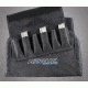 HOGUE Gear Large Pistol Bag w/ Front Pocket and 6 Magazine Pouch, Black 10in. Tall 16in. Long 59260