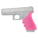 Hogue Glock HandAll Beavertail Grip Sleeve, Glock 17/17L/19X/34/34 MOS, Gen 1/2/5, Pink, 17027