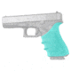 Hogue Glock HandAll Beavertail Grip Sleeve, Glock 17 MOS/17L/22/35/35 MOS/34/34 MOS/31/37, Gen 3/4, Aqua, 17034