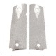 Hogue Govt 3/16 Thin Checkered Aluminum, Brushed, Gloss Clear, Anodized 01475