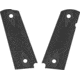 Hogue Govt 3/16 Thin Checkered Aluminum Gun Grip, Matte Black, Anodized 01470