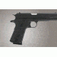 Hogue Govt. G-10 Magrip Kit - Piranha Grip Flat Mainspring Solid Black 01229