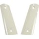 Hogue Govt. Handgun Grip Model Smooth Ivory Polymer S&amp;A Mag.-Well, Ambi. Cut 45057