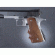 Hogue Govt Pau Ferro With Finger Groove, S&amp;A Mag, Checkered 45361
