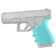 Hogue HandAll Beavertail Grip Sleeve, Glock 19 Gen1/2/5, Aqua, 17054