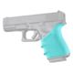 Hogue HandAll Beavertail Grip Sleeve, Glock 19 Gen3/4, Aqua, 17044