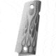 Hogue Handgun Grip, Flames Aluminum, Clear Anodized  45134