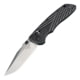 Hogue Deka Folding Knife, 3.25 in CPM 20CV Stainless Steel Wharncliffe Blade, Stone Tumbled, Black G10 Handle, 24279