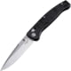 Hogue Mysto 3.4in ABLE Lock Folding Knife, CPM MagnaCut Stainless Steel, Drop Point Blade, Richlite Black Diamond/Metal Element Handle, 24457