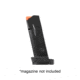 Hogue OverMolded Rubber Smith &amp; Wesson M&amp;P Bodyguard 2.0 .380, 12 Round Magazine Base Pad