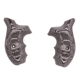Hogue Kimber K6 Bantam Grip, Piranha, G10, Black/Grey, 41137