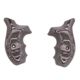 Hogue Kimber K6 Bantam Grip, Piranha, G10, Black/Grey, 41137