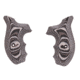Hogue Kimber K6 Bantam Grip, Smooth, G10, Black/Grey, 41167