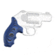 Hogue Kimber K6 Bantam Grip, Smooth, G10, Blue Lava, 41668