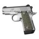 Hogue Kimber Micro .380 Ambidextrous Grip, Piranha, G10, Green Lava, 40128