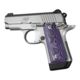 Hogue Kimber Micro .380 Ambidextrous Grip, Smooth, G10, Purple Lava, 40748