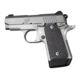 Hogue Kimber Micro 9 Ambidextrous Grip, Piranha, G10, Black/Grey, 39127