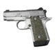 Hogue Kimber Micro 9 Ambidextrous Grip, Piranha, G10, Green Lava, 39128