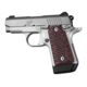 Hogue Kimber Micro 9 Ambidextrous Grip, Piranha, G10, Red Lava, 39629
