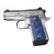 Hogue Kimber Micro 9 Ambidextrous Grip, Smooth, G10, Blue Lava, 39648
