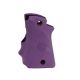 Hogue Kimber Micro 9 Ambidextrous Safety Rubber Grip with Finger Grooves, Purple, 39086