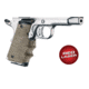 Hogue Red Laser Enhanced Grip, 1911 Officers, OverMolded Rubber, FDE, 43083