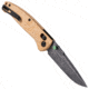 Hogue Mysto Element Folding Knife, 3.4in, CPM MagnaCut Stainless Steel, Clip Point, Richlite, Wood, Brown/Black, 24459