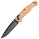Hogue Mysto Element Folding Knife, 3.4in, CPM MagnaCut Stainless Steel, Clip Point, Richlite, Wood, Brown/Black, 24459