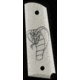 Hogue Officers Model Smooth Ivory Polymer - Custom Image Combination 43050