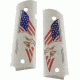 Hogue Colt Govt. Model Scrimshaw Ivory Polymer - Eagle with Flag 45023