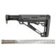 Hogue OverMolded Collapsible Buttstock Assembly, AR-15/ M16, w/ Mil-Spec Buffer Tube and Hardware, Slate Grey, Universal, 15545