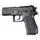 Hogue Rex Zero 1 Grip, Checkered, G10 G-Mascus, Black/Grey, 92157