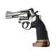 Hogue Rubber Conversion Grip - S&amp;W K or L Rd. Butt - Wood Big Butt, No Finger Grooves 19016