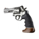 Hogue Rubber Conversion Grip - S&amp;W K or L Rd. Butt - Wood Big Butt, w/ Finger Grooves 19006