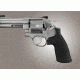 Hogue Rubber Conversion Grip - S&amp;W N Round Butt Rubber, NO Finger Grooves 25012