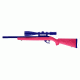 Hogue OverMolded Stock w/Standard Barrel Channel, Pink - Ruger 10/22 Ruger - 22700