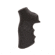 Hogue Ruger GP100/Super Redhawk Grip with Finger Grooves, Piranha, G10, Black, 80139