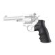 Hogue Ruger GP100/Super Redhawk Grip with Finger Grooves, Smooth, G10, Black, 80169