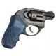 Hogue Ruger LCR Enclosed Hammer Piranha Grip G10, G-Mascus Blue Lava 78638