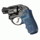 HOGUE Ruger LCR Enclosed Hammer Piranha Grip G10, G-Mascus Blue Lava 78638