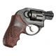 Hogue Ruger LCR Enclosed Hammer Piranha Grip G10, G-Mascus Red Lava 78639