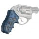 Hogue Ruger LCR Enclosed Hammer Smooth G10, G-Mascus Blue Lava, 78668