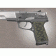 Hogue Ruger P85 - P91 Checkered G-10 - G-Mascus OD Green Camo 85178
