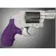 HOGUE S&amp;W J Frame Round Butt Rubber Bantam Style Grip Purple 61006