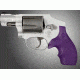 HOGUE S&amp;W J Frame Round Butt Rubber Bantam Style Grip Purple 61006