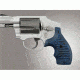 Hogue S&amp;W J Frame Round Butt Grip, Bantam Piranha G-10 G-Mascus Blue Lava 82302