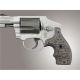 Hogue S&amp;W J Frame Round Butt Grip, Bantam Piranha G-10 G-Mascus Dark Earth 82307